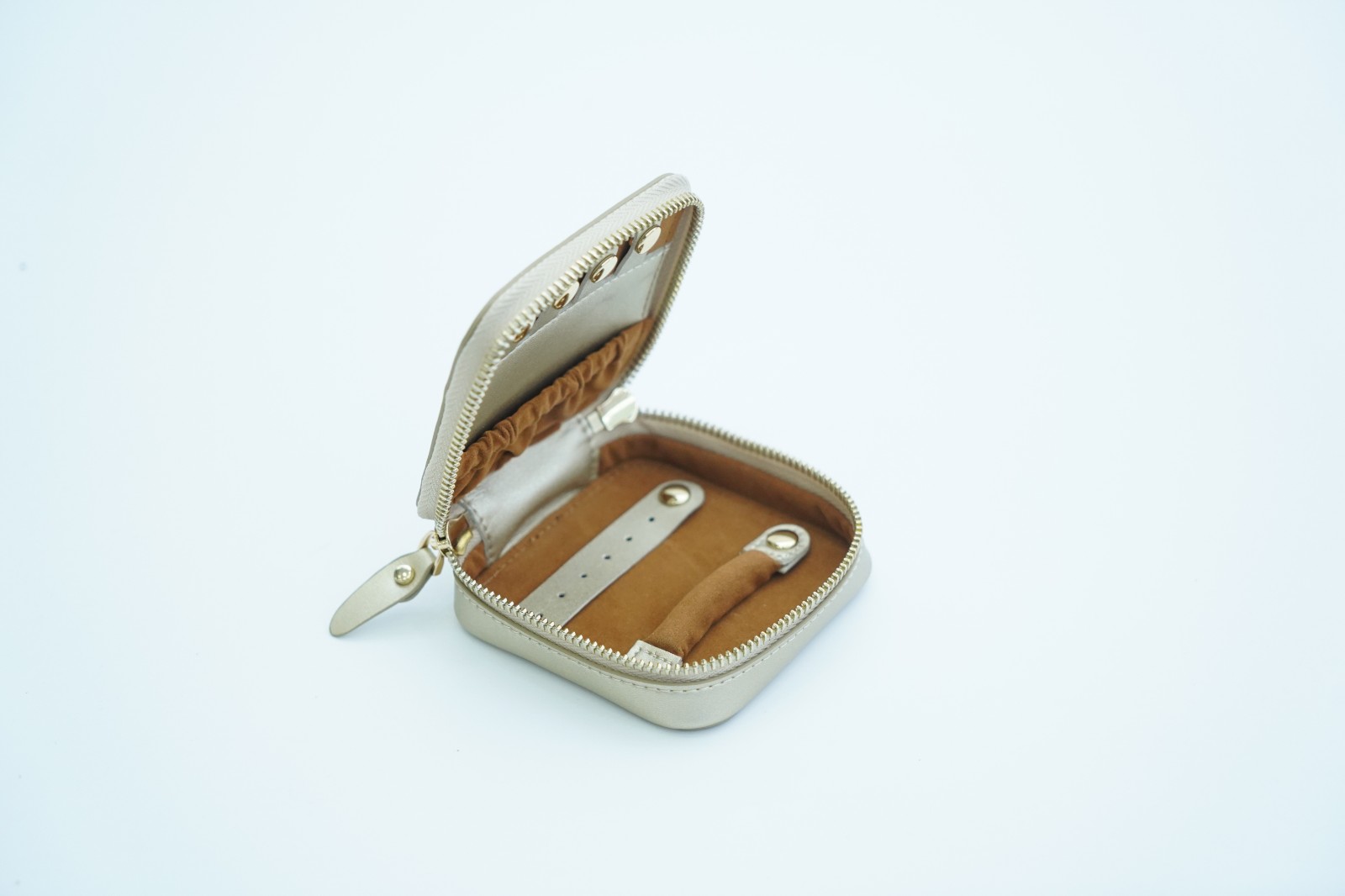 Leather Jewelry Box Portable Ring Box Minimalist Earrings Earrings Storage Box