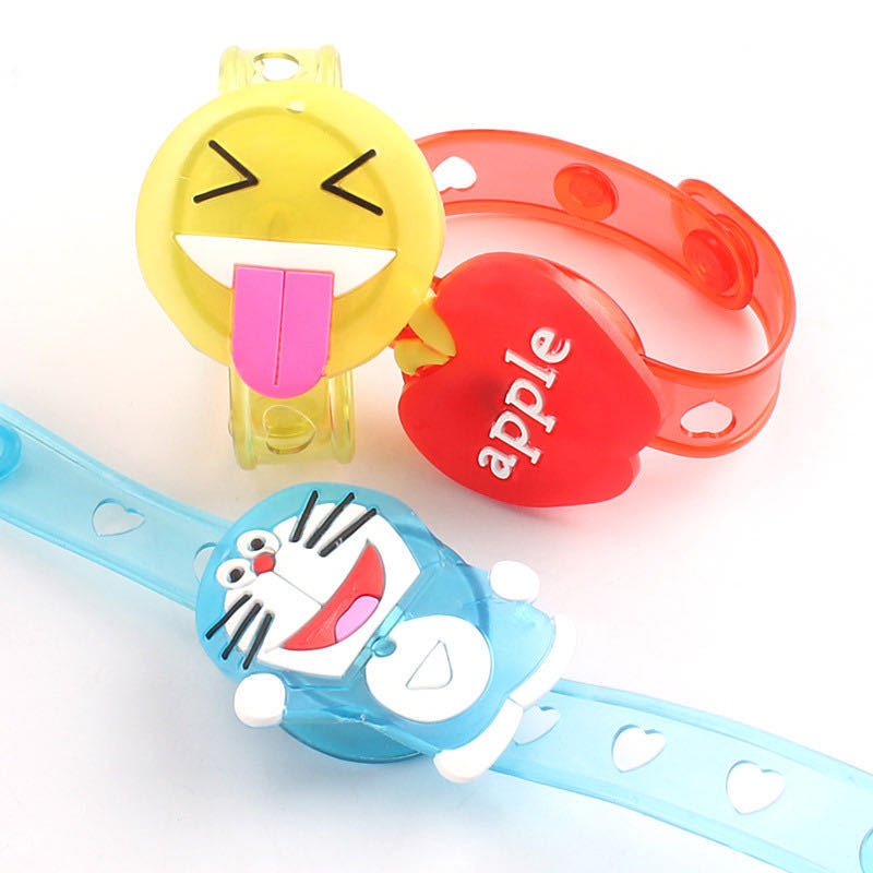 Luminous Bracelet Cartoon Creative Watch Flash Children&#039;s Gift Small Toy Stall Supply WeChat QR Code Scanning Gift