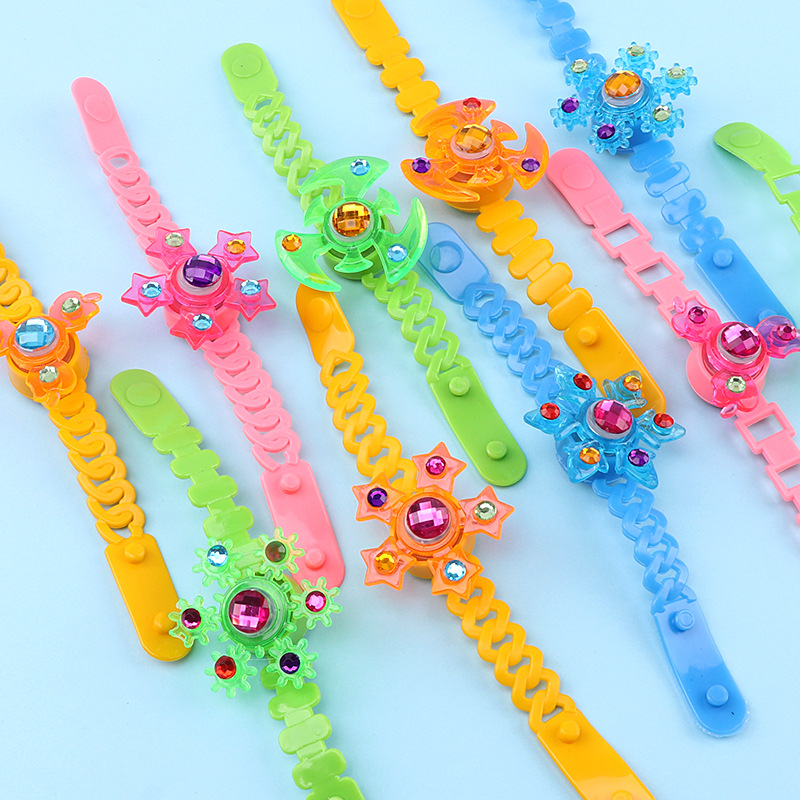 Luminous Bracelet Flash Creative Rotational Gyro Watch Band Kindergarten Small Gift Toy Wholesale Luminous Bracelet