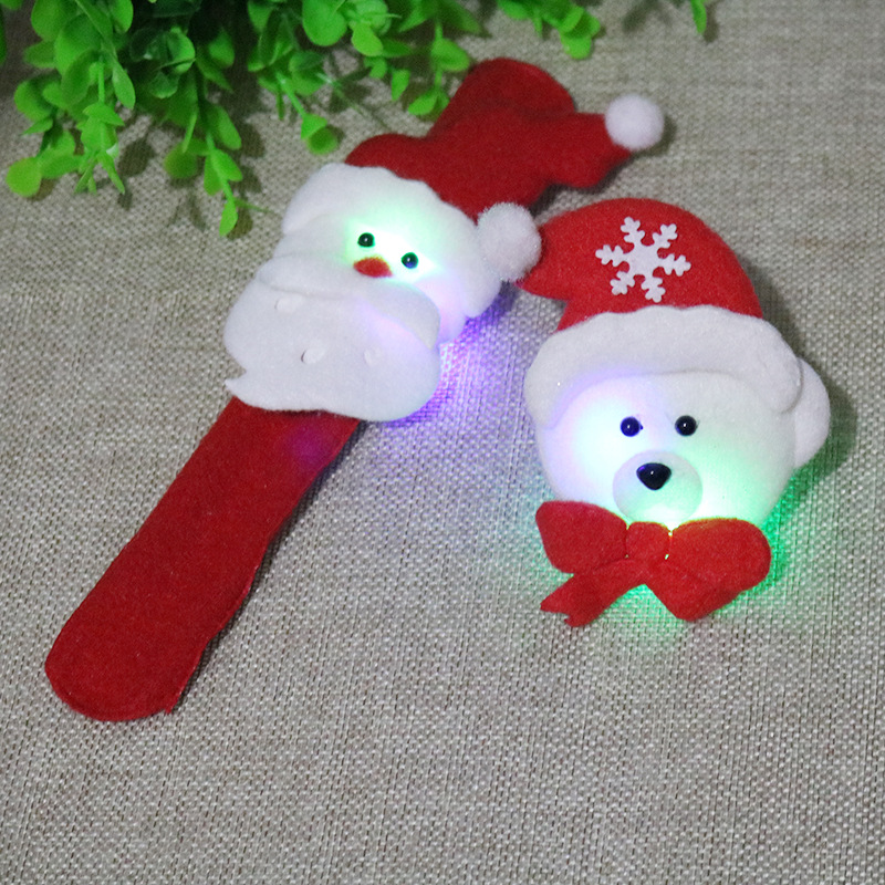 Creative Christmas Activities Small Gifts Children's Luminous Cotton Bracelet Party Ring Pop Christmas Gift Decorations Creative Christmas Activities Small Gifts Children's Luminous Cotton Bracelet Party Ring Pop Christmas Gift Decorations