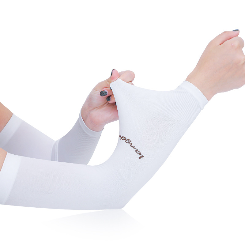 Langsha Ice Sleeve Summer Viscose Fiber Sun-Protection Oversleeves Men&#039;s Cool Driving Arm Protector Gloves Thin Long UV Protection