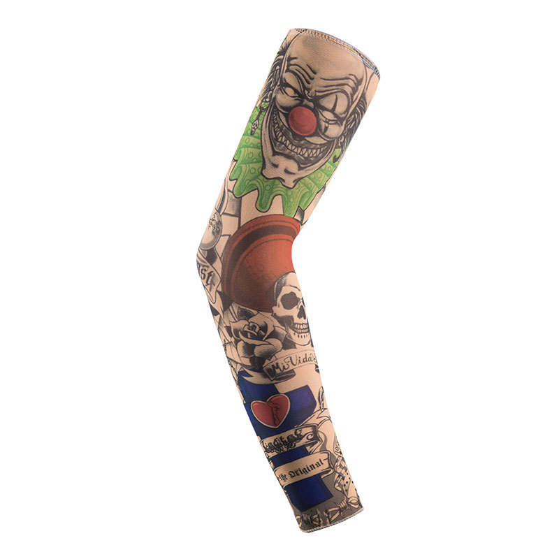 Outdoor Tattoo Oversleeve Flower Arm Tattoo Sun Protection Oversleeve Arm Guard Ice Sleeve Factory in Stock Wholesale Cross-Border One Piece Dropshipping