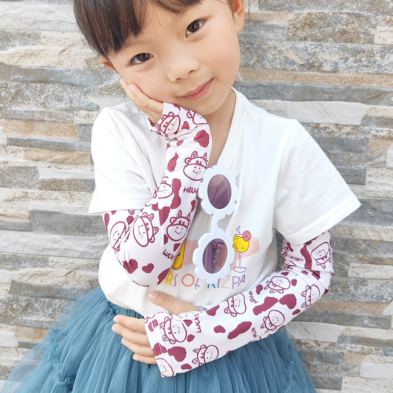 Korean Style Xuan Ya Sun Protection Parent-Child Ice Sleeve Female Driving Outdoor Riding Military Training Ice Silk Children's Net Red Armband Summer Customization Korean Style Xuan Ya Sun Protection Parent-Child Ice Sleeve Female Driving Outdoor Riding Military Training Ice Silk Children's Net Red Armband Summer Customization