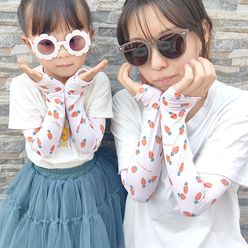 Korean Style Xuan Ya Sun Protection Parent-Child Ice Sleeve Female Driving Outdoor Riding Military Training Ice Silk Children's Net Red Armband Summer Customization Korean Style Xuan Ya Sun Protection Parent-Child Ice Sleeve Female Driving Outdoor Riding Military Training Ice Silk Children's Net Red Armband Summer Customization