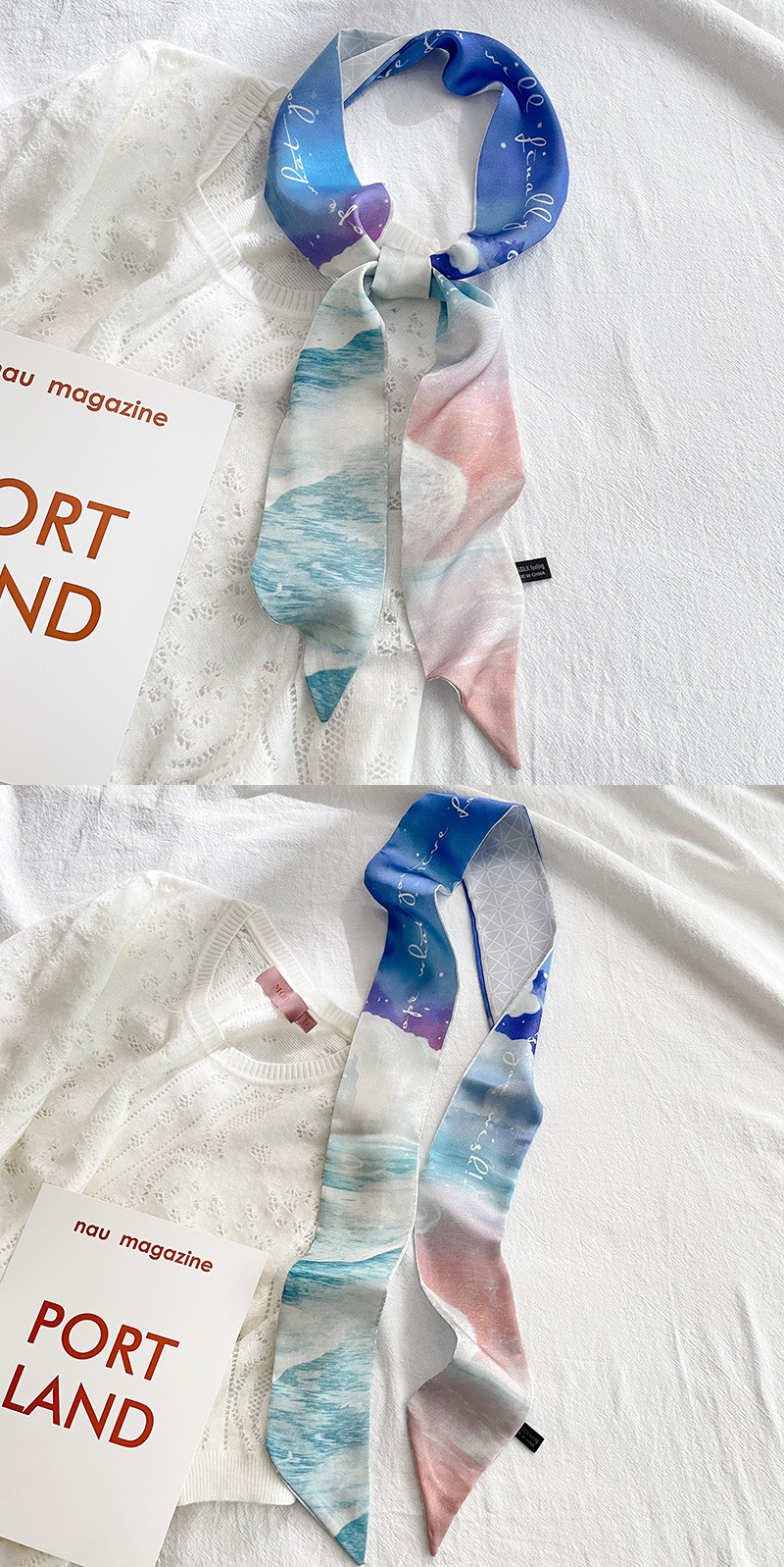 Hand-Painted Chinese Style Thin Narrow Strip Autumn and Winter New Thin Narrow Strip Arm Bag Small Silk Scarf Hair Band Ribbon Female Scarf Hand-Painted Chinese Style Thin Narrow Strip Autumn and Winter New Thin Narrow Strip Arm Bag Small Silk Scarf Hair Band Ribbon Female Scarf