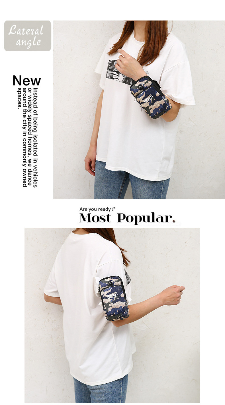 Fashion Sports Arm Bag Mobile Phone Bag Camouflage Pattern Waterproof Elastic Running Outdoor Mobile Phone Bag Men's and Women's General Package Fashion Sports Arm Bag Mobile Phone Bag Camouflage Pattern Waterproof Elastic Running Outdoor Mobile Phone Bag Men's and Women's General Package