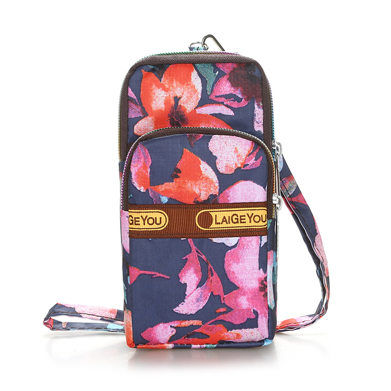 Multi-Layer Wrist Messenger Bag Mobile Phone Bag Zipper Bag Shoulder Bag Mini Coin Purse Sports Running Bag Arm Bag