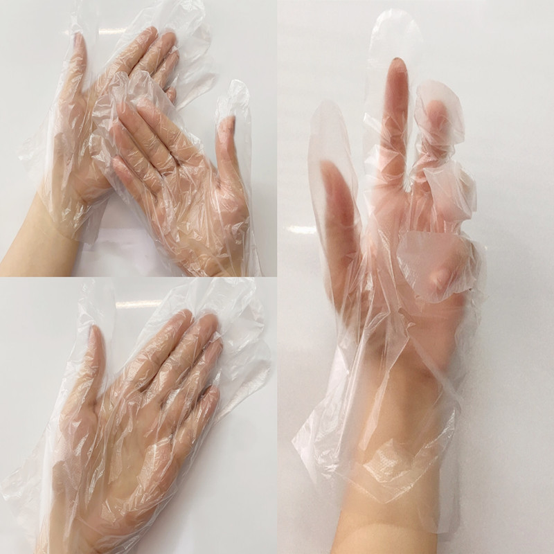 New Food Grade Disposable Film Transparent Crayfish PE Household High Quality Thickened Beauty Gloves Wholesale New Food Grade Disposable Film Transparent Crayfish PE Household High Quality Thickened Beauty Gloves Wholesale