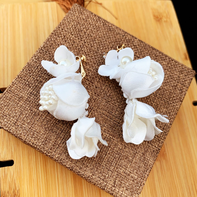 Super Fairy Mori Style Retro Hong Kong Style Flower Veil Bow Gloves Earrings Bridal Wedding Dress Accessories Super Fairy Mori Style Retro Hong Kong Style Flower Veil Bow Gloves Earrings Bridal Wedding Dress Accessories