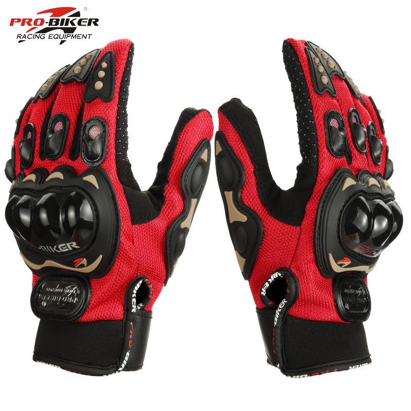  Motorcycle Touch-Screen Gloves Drop-Resistant Cross-Country Anti-Slip Full Finger Spring Summer and Fall Full Finger