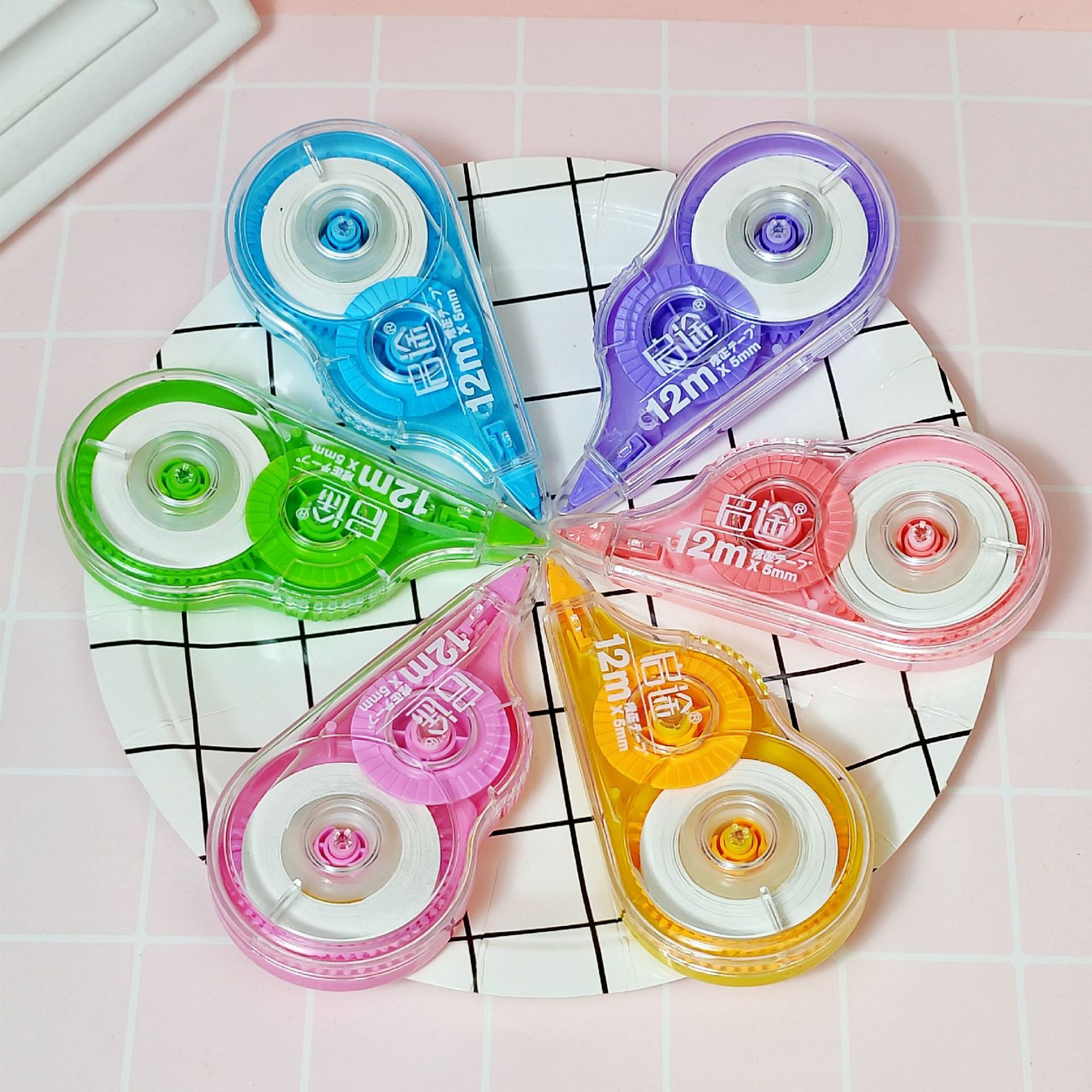 Factory Direct Sales Large Capacity Correction Tape Student School Supplies Creative Stationery Smooth Portable Correction Tape Custom