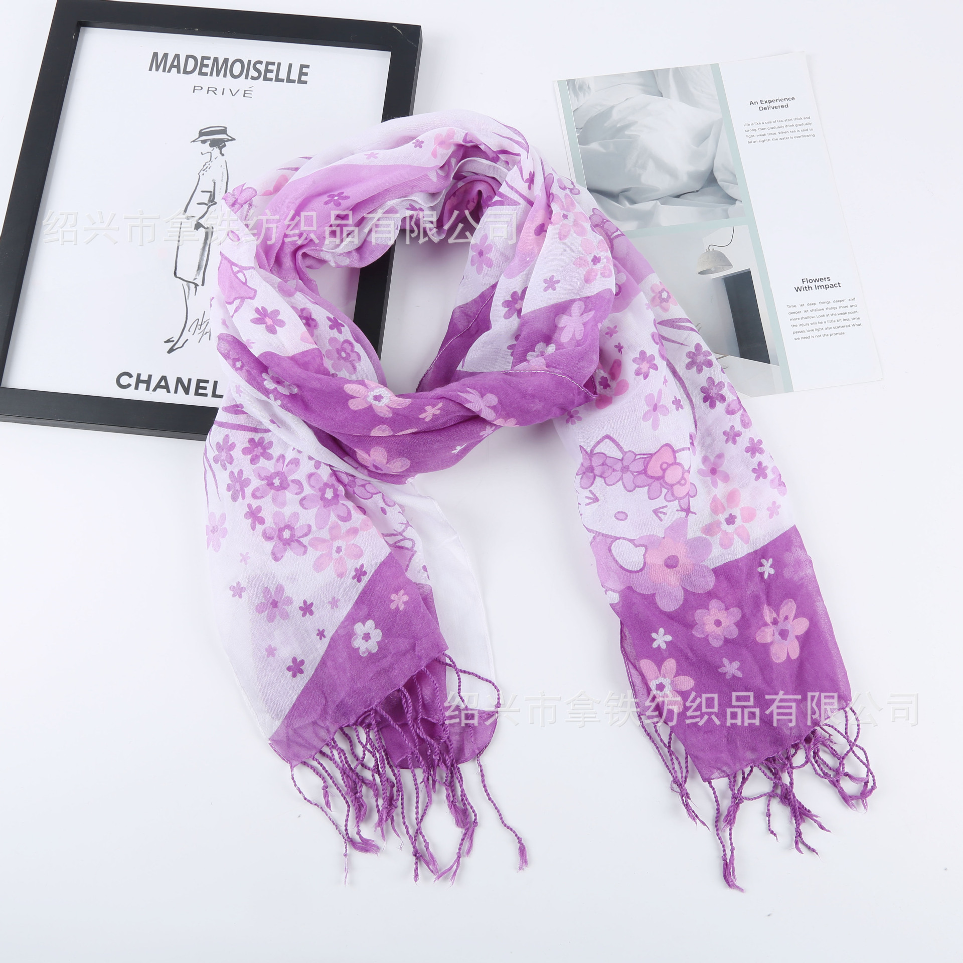 Bali Yarn Scarf Custom Scarf Thin Printed Chiffon Beach Towel round Tassel Beach Towel Sunshade Sarong