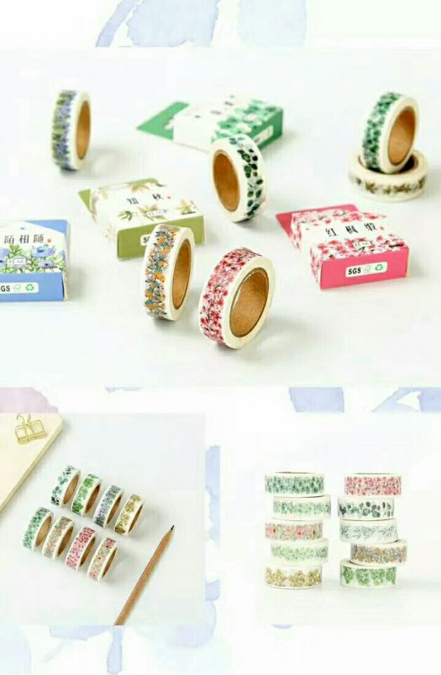 Planting area single color box hand tear pocket flower design DIY decorative stationery tape. Planting area single color box hand tear pocket flower design DIY decorative stationery tape.