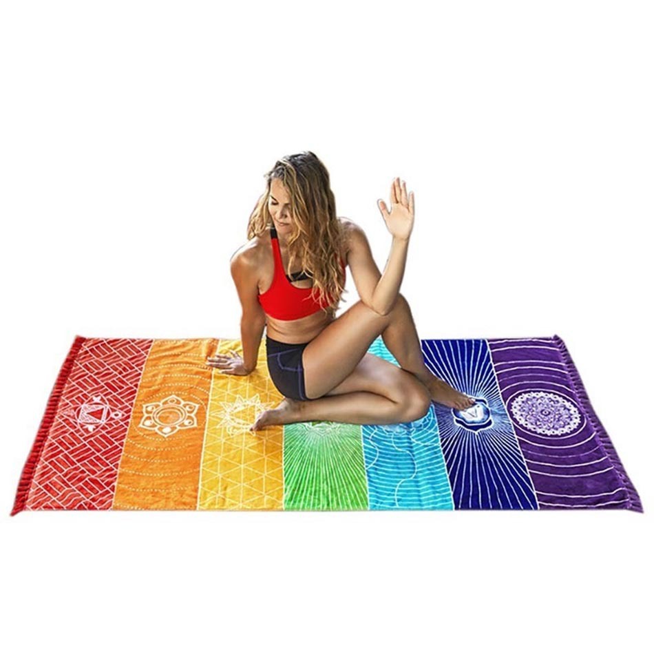 Rainbow Beach Towel Colorful Series Life Wheel Tapestry Mandala Yoga Mat Tapestry Shawl Wrap Skirt Bath Towel Cushion Rainbow Beach Towel Colorful Series Life Wheel Tapestry Mandala Yoga Mat Tapestry Shawl Wrap Skirt Bath Towel Cushion