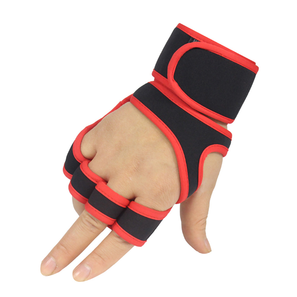 Non-Slip Half-Finger Riding Gloves Breathable Equipment Dumbbell Horizontal Bar Fitness Weightlifting Gloves Sports Fitness Gloves