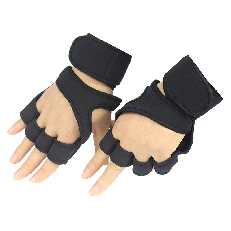 Non-Slip Half-Finger Riding Gloves Breathable Equipment Dumbbell Horizontal Bar Fitness Weightlifting Gloves Sports Fitness Gloves