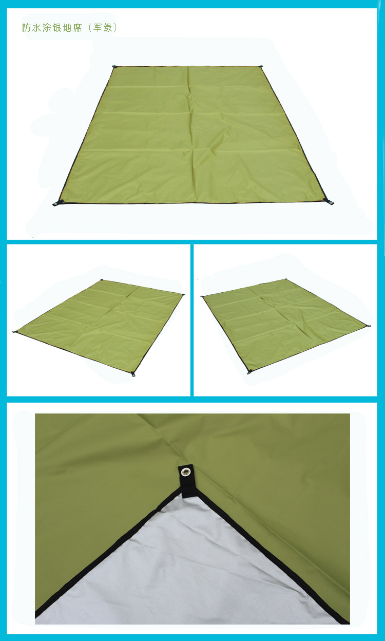 Outdoor Picnic Mat Sun Protection Mattress Oxford Cloth Moisture Proof Pad Beach Mat Camping Barbecue Floor Mat Portable Lightweight Mat