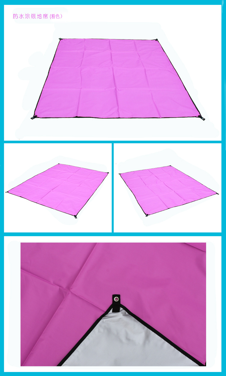 Outdoor Picnic Mat Sun Protection Mattress Oxford Cloth Moisture Proof Pad Beach Mat Camping Barbecue Floor Mat Portable Lightweight Mat