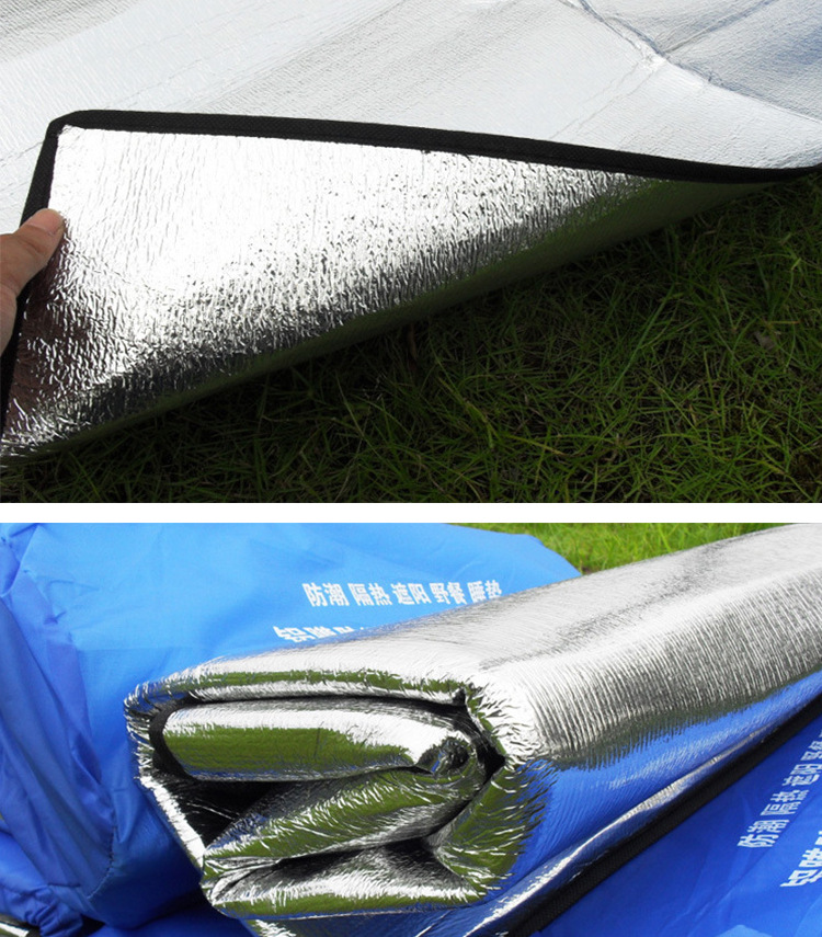 Double-sided aluminum film moisture-proof mat outdoor beach picnic mat crawling mat small wholesale aluminum foil mat tent pad Double-sided aluminum film moisture-proof mat outdoor beach picnic mat crawling mat small wholesale aluminum foil mat tent pad
