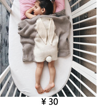 INS Pop Fox Blanket Stereo Ear Blanket Children Knitted Blanket Beach Mat Baby Baby Blanket INS Pop Fox Blanket Stereo Ear Blanket Children Knitted Blanket Beach Mat Baby Baby Blanket