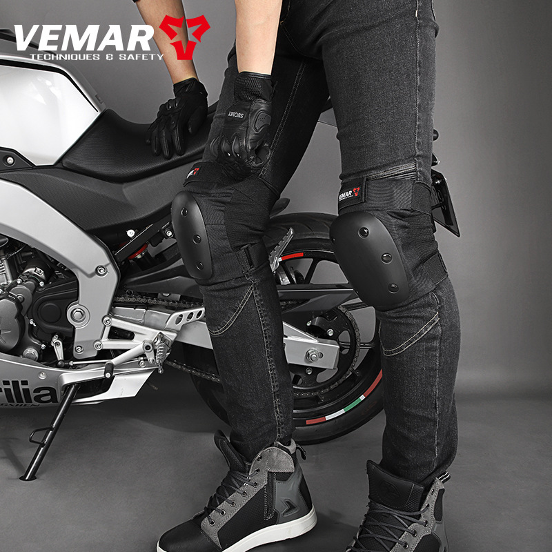 Riding Protective Gear Knee and Elbow Pad Four-Piece Anti-Fall Knee Pad Full Set Roller Skating Equipment Traveling by Motorcycle Extreme Sports