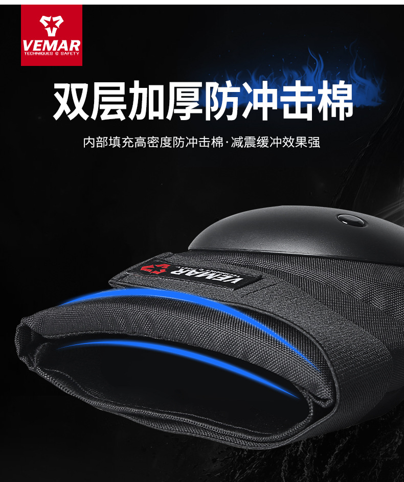 Riding Protective Gear Knee and Elbow Pad Four-Piece Anti-Fall Knee Pad Full Set Roller Skating Equipment Traveling by Motorcycle Extreme Sports