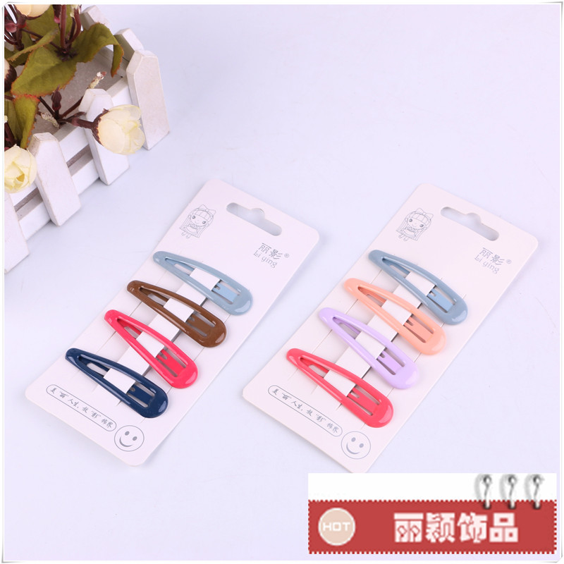 The Korean version of the black card word folder edge clip clip top hair accessories chuck Korean bangs