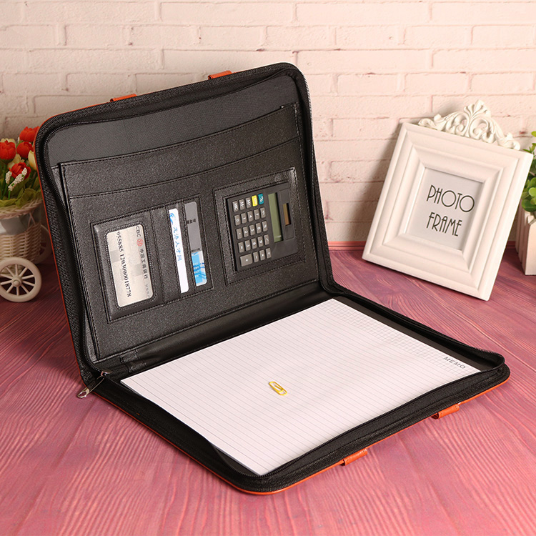 Spot zipper assignments A4 business office manager folder folder can be customized LOGO