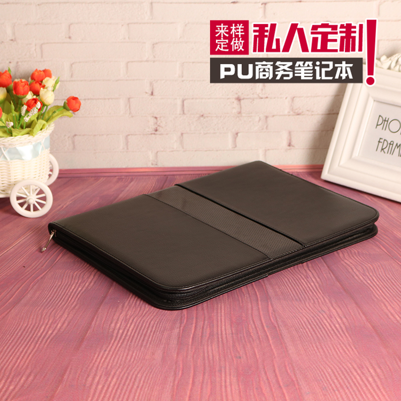 A4 imitation leather folder multi-functional leather folder conference contract folder manager folder office supplies