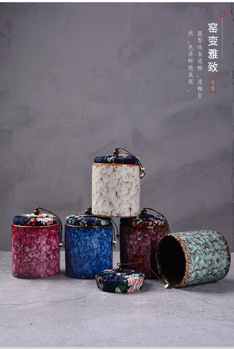 Ceramic Sealed Can Celadon Storage Tank Coloured Glaze Kiln Baked Tea Pot Ceramic Whiteware Bamboo Cover High Seal Ceramic Sealed Can Celadon Storage Tank Coloured Glaze Kiln Baked Tea Pot Ceramic Whiteware Bamboo Cover High Seal