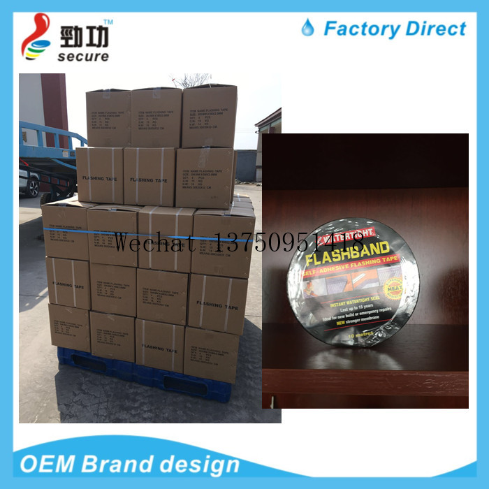 POLYTAPE FLASHBAND asphalt waterproof tape for roofing of coloured steel tile is self-adhesive to block leakage tape
