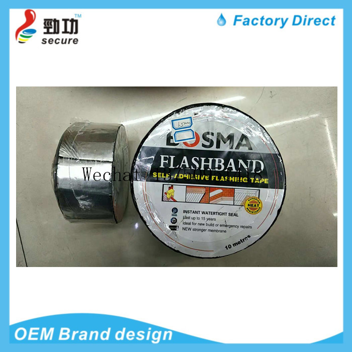 POLYTAPE FLASHBAND asphalt waterproof tape for roofing of coloured steel tile is self-adhesive to block leakage tape