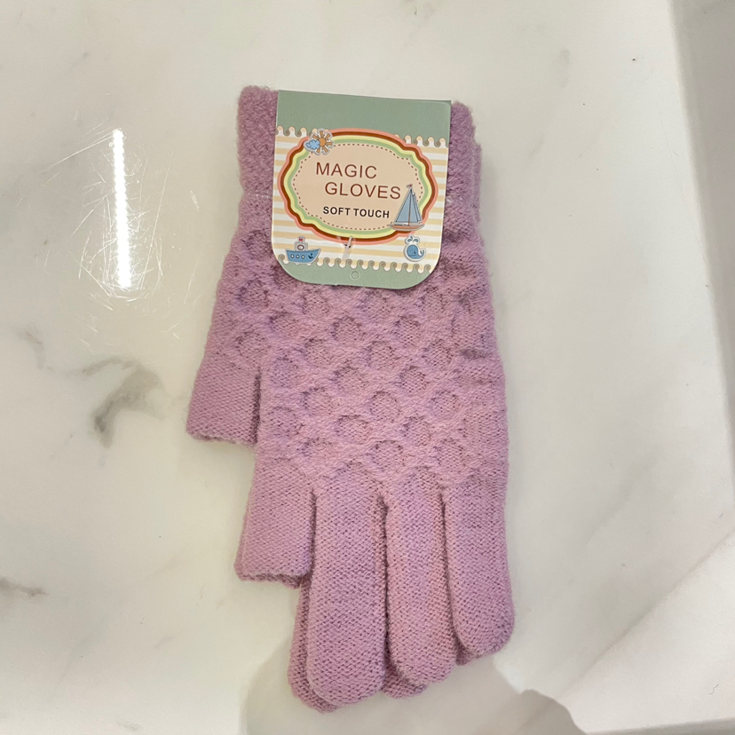 New autumn and winter men's and women's two-finger solid-coloured cashmere gloves monochrome knitted warm and windproof New autumn and winter men's and women's two-finger solid-coloured cashmere gloves monochrome knitted warm and windproof
