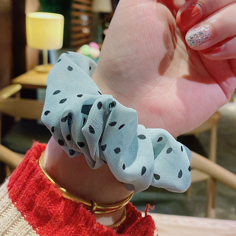 Korea restores ancient ways wind cloth art ties hair large intestine circle temperament joker lady hair circle large plain coloured leather band heirloom