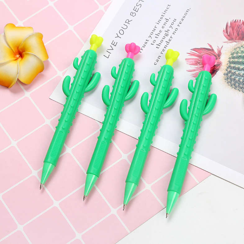 Carrot Cactus Corn Propelling Pencil 0.50.7mm Propelling Pencil Cartoon Soft Glue Pen Pressing Pen