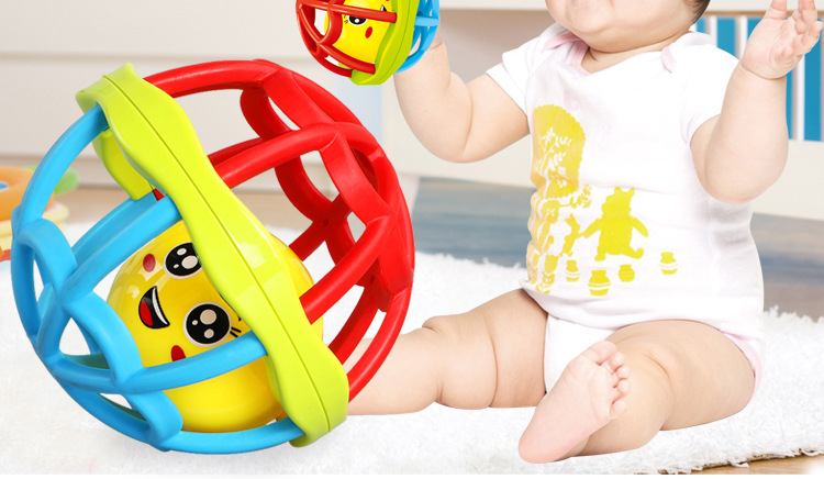 Baby Baby Teether Educational Soft Rubber Colorful Hand Grip Rolling Ball Fitness Ball Learning Climbing Intelligence Development Toys Cross-Border Baby Baby Teether Educational Soft Rubber Colorful Hand Grip Rolling Ball Fitness Ball Learning Climbing Intelligence Development Toys Cross-Border