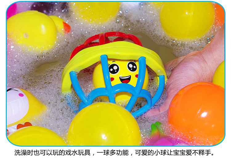 Baby Baby Teether Educational Soft Rubber Colorful Hand Grip Rolling Ball Fitness Ball Learning Climbing Intelligence Development Toys Cross-Border Baby Baby Teether Educational Soft Rubber Colorful Hand Grip Rolling Ball Fitness Ball Learning Climbing Intelligence Development Toys Cross-Border