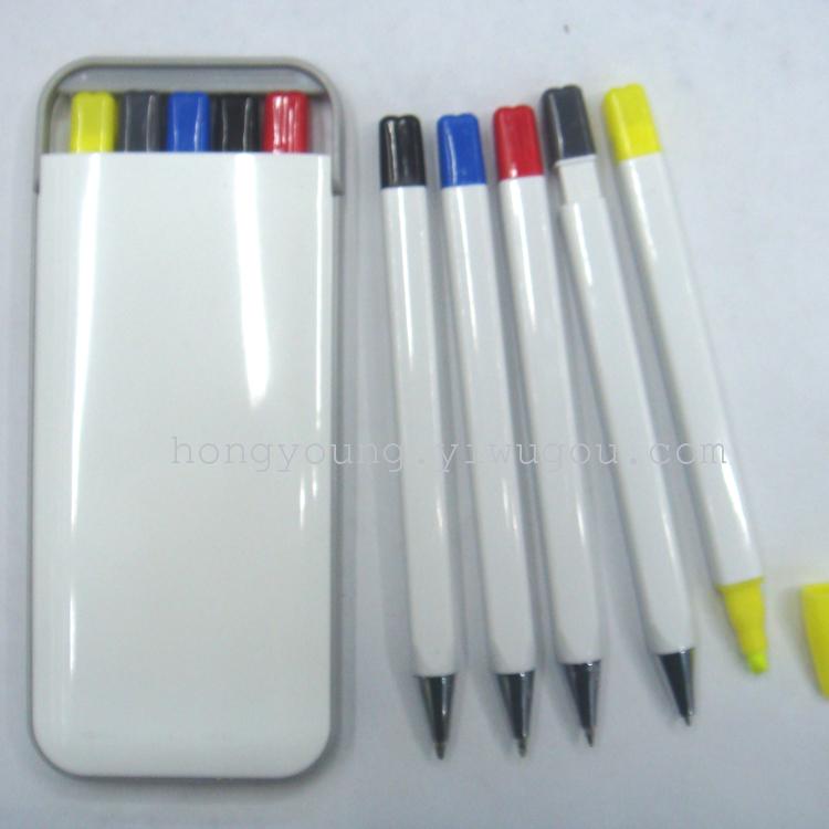 iPhone Model Fluorescent Pen Ballpoint Pen Propelling Pencil Suit, Advertising Gift Pen