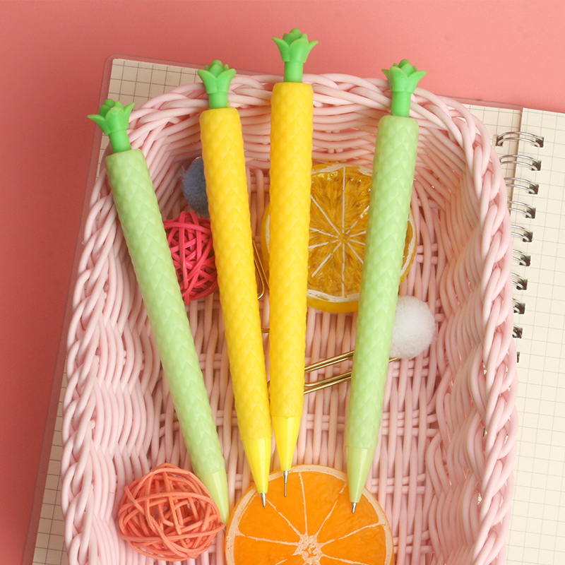 Pineapple Fruit Shape Propelling Pencil Fresh Grass Cute Shape Propelling Pencil for Pupils Pen