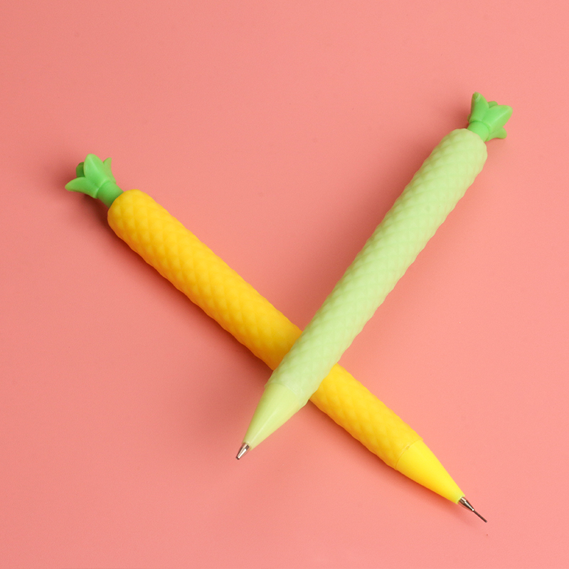 Pineapple Fruit Shape Propelling Pencil Fresh Grass Cute Shape Propelling Pencil for Pupils Pen