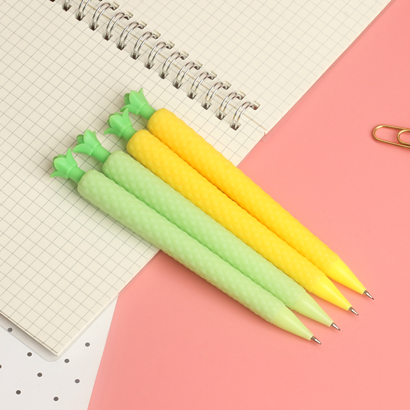 Pineapple Fruit Shape Propelling Pencil Fresh Grass Cute Shape Propelling Pencil for Pupils Pen