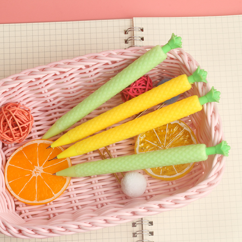 Pineapple Fruit Shape Propelling Pencil Fresh Grass Cute Shape Propelling Pencil for Pupils Pen