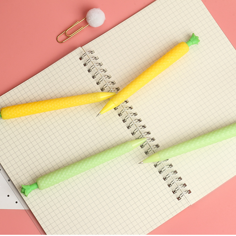 Pineapple Fruit Shape Propelling Pencil Fresh Grass Cute Shape Propelling Pencil for Pupils Pen