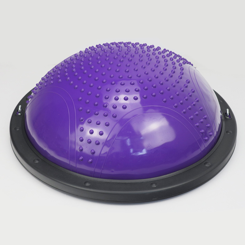 Exclusive for Cross-Border 58cm Wave Velocity Ball Fitness Ball Balance Half-Ball Yoga Instrument Thickening Training Hemisphere Factory Customization