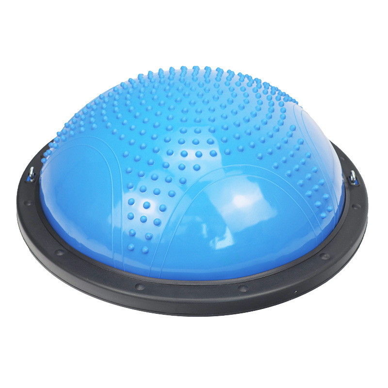 Exclusive for Cross-Border 58cm Wave Velocity Ball Fitness Ball Balance Half-Ball Yoga Instrument Thickening Training Hemisphere Factory Customization