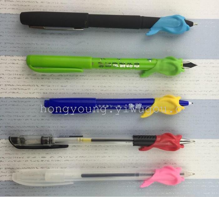 High quality dolphins Wobi silicone soft material pencil pen posture correction Wobi wholesale group purchase High quality dolphins Wobi silicone soft material pencil pen posture correction Wobi wholesale group purchase