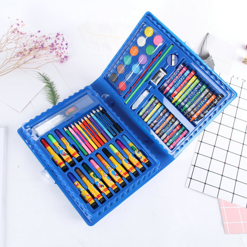 68-piece children's painting set students pencil box art learning watercolor pen stationery set 68-piece children's painting set students pencil box art learning watercolor pen stationery set