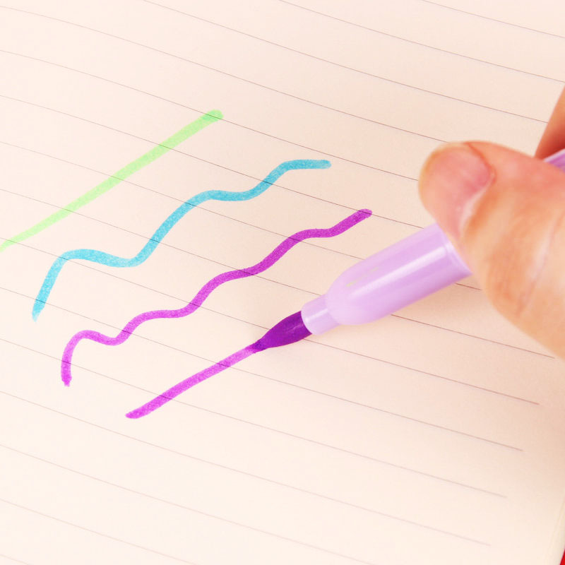 6 Colors Watercolor Soft Head Fluorescent Pen Color Pencil Soft Pointed Head Marker Marking Pen Bolun Bolun 6 Colors Watercolor Soft Head Fluorescent Pen Color Pencil Soft Pointed Head Marker Marking Pen Bolun Bolun