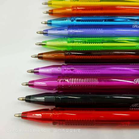 Hl-607 color ballpoint pen in the oil pen writing fluent ink continuous ink 6 colors 8 colors 10 colors 12 colors