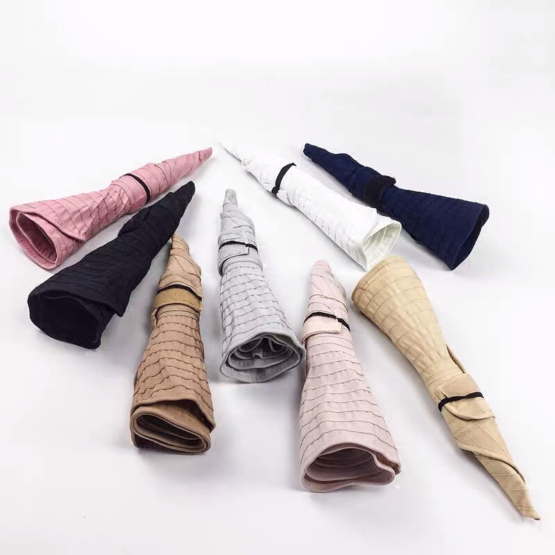 Hat Female Korean Summer All-Matching Foldable Bucket Hat Big Brim Sun-Proof Sun Hat UV Protection